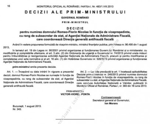 Direcţia Generală Antifraudă Fiscală are şef